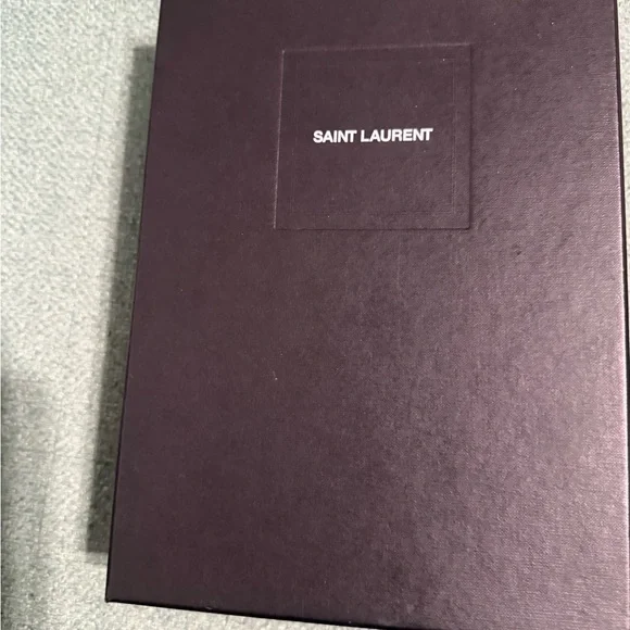 Saint Laurent Tan Suede Heels with Metallic Gold Detail - Picture 9 of 10